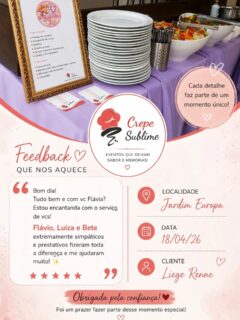 Passando para agradecer o feedback de nossos clientes, Obrigado pela confiança e sempre estaremos em busca de produtos de qualidade, profissinais comprometidos e Sabor inesquecível. #buffet #festas #festaemfamília #buffetemdomicilio