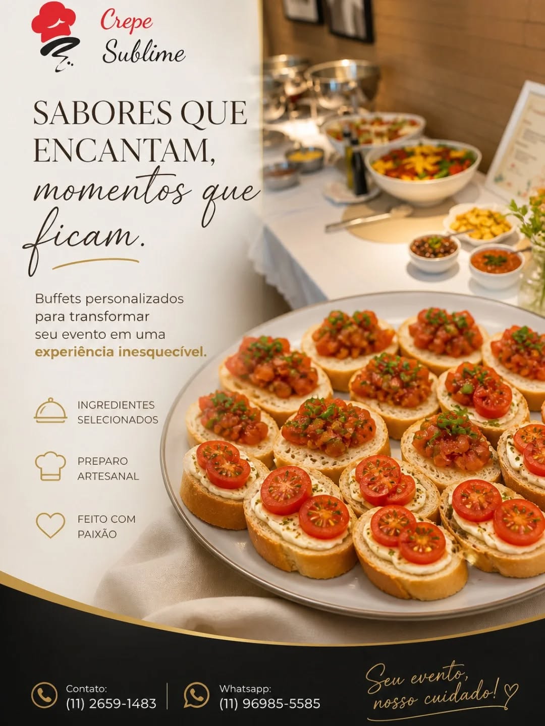 Buffet em domicílio em São Paulo e Grande São Paulo.
#Buffet #buffetemdomicilio #buffetdemassas #buffetdemassasemdomicílio