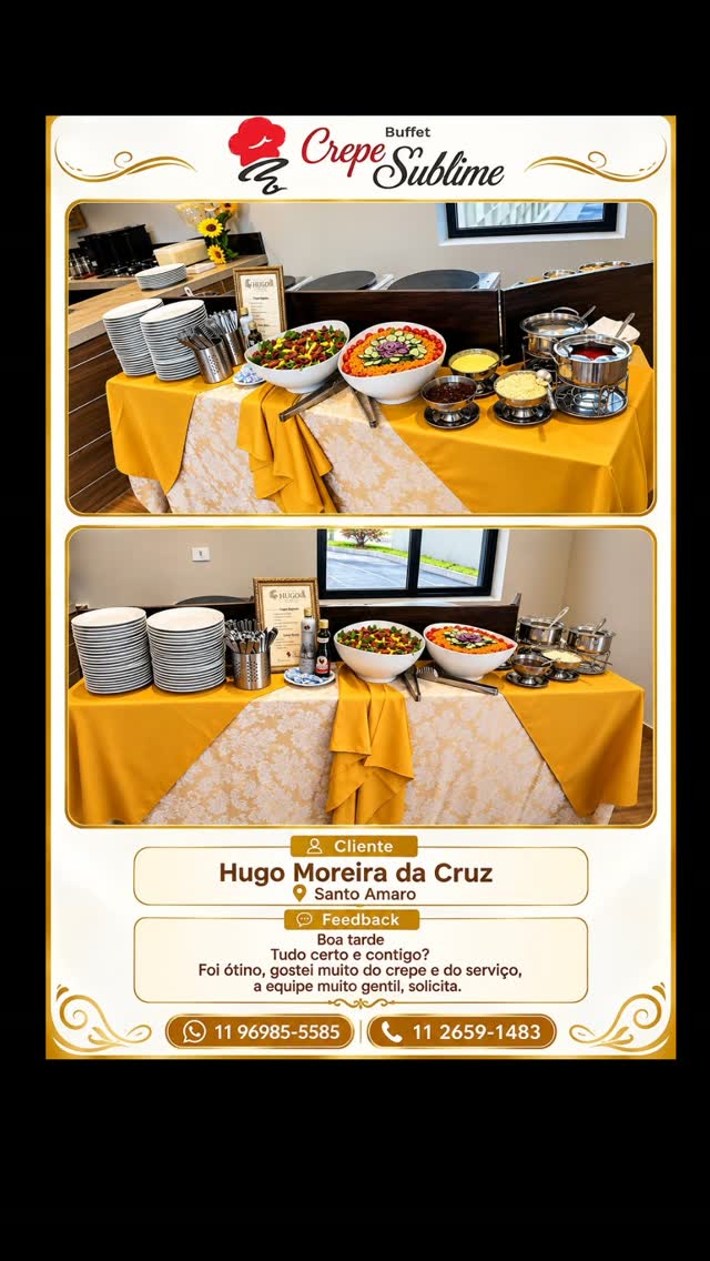 Buffet de Crepe Francês em domicílio, profissionalismo com sabor caseiro, no conforto de sua escolha.#buffet #festaemcasa #buffetemdomicilio #festaemfamília