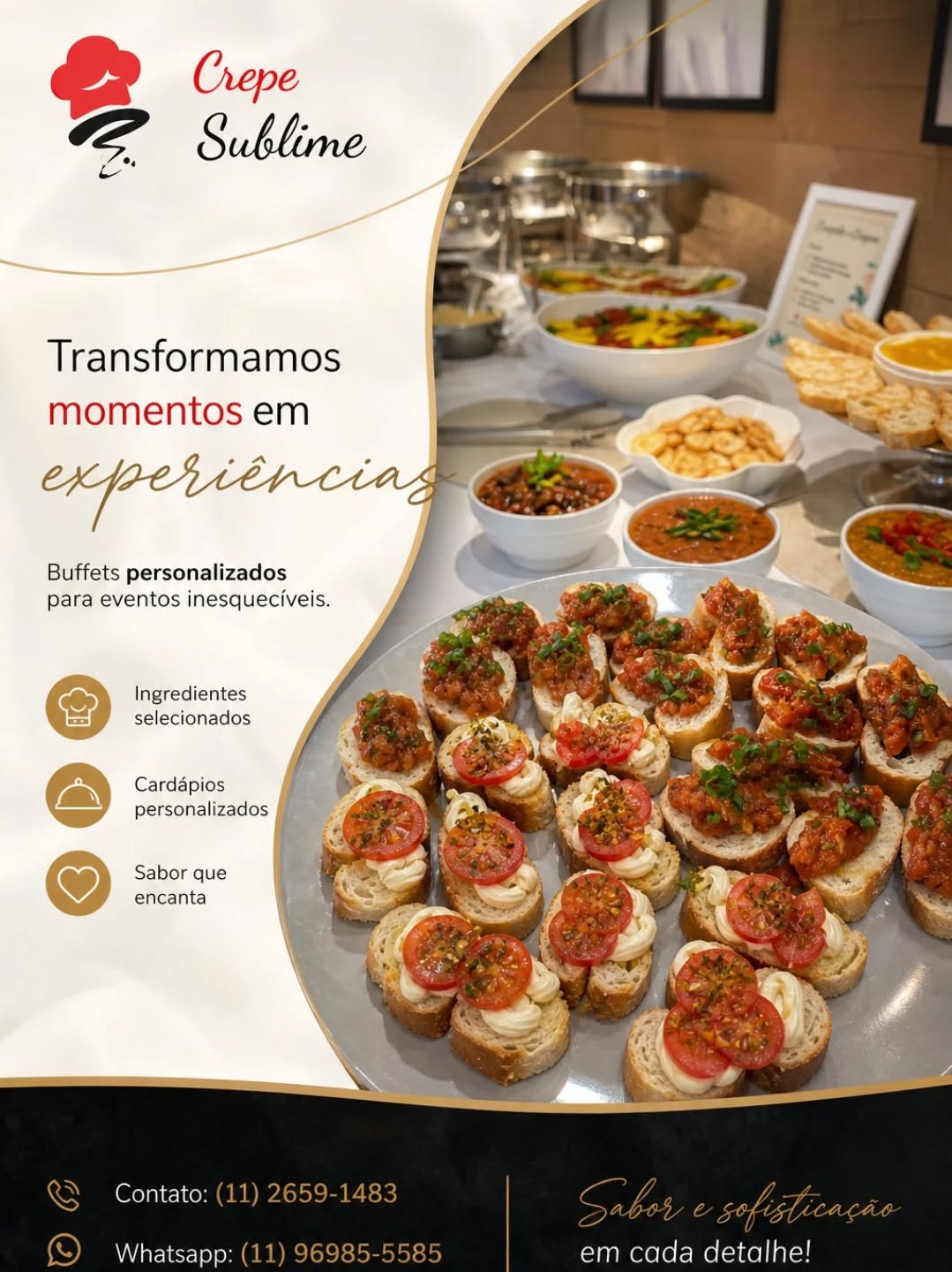 Buffet de Massas Frescas em Domicílio – São Paulo/SP ✨🍝

Leve para sua casa uma experiência gastronômica irresistível com massas frescas preparadas na hora! 😍

Trabalhamos exclusivamente com massas artesanais, feitas com ingredientes selecionados e aquele toque especial da culinária italiana 🇮🇹

🍝 Opções variadas de massas frescas
🧀 Molhos clássicos e saborosos
👨‍🍳 Preparação ao vivo no seu evento
🏡 Atendimento em domicílio em São Paulo/SP

Perfeito para aniversários, encontros entre amigos, eventos corporativos e celebrações especiais.

Transforme seu evento em uma experiência única, com sabor, praticidade e muito charme!

📲 Solicite seu orçamento e surpreenda seus convidados!

#MassasFrescas #BuffetEmDomicilio #SãoPauloSP #CulinariaItaliana