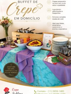 SEU EVENTO MERECE UM SABOR ESPECIAL!

Que tal transformar sua festa em uma experiência gastronômica inesquecível? 

Com o Buffet de Crepe Sublime, você recebe em seu evento todo o sabor e a sofisticação do crepe francês preparado na hora, com ingredientes selecionados e uma equipe profissional.

🥞 Crepes preparados na hora
🍴 Ingredientes de qualidade
✨ Atendimento profissional
🏡 Buffet em domicílio
🎉 Ideal para aniversários, casamentos, confraternizações e eventos corporativos

Do primeiro crepe ao último, tudo é preparado com carinho, qualidade e muito sabor para tornar seu evento ainda mais especial!

📍 Atendemos São Paulo e Grande São Paulo

💬 Entre em contato e solicite seu orçamento!

Hashtags

#BuffetDeCrepe #BuffetDeCrepeFrances #CrepeFrances #BuffetEmDomicilio #buffetparafestas