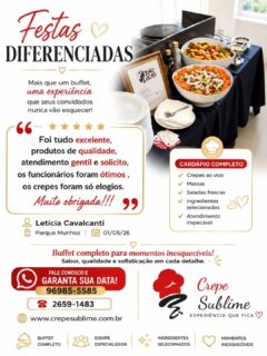 Muito obrigado pela confiança! 
Cada cliente é especial para nós, e é uma alegria poder atendê-los, sempre com a mesma qualidade.
Conte sempre com a gente! #Buffet #festaemfamília #buffetdemassasemdomicílio #buffetemcasa