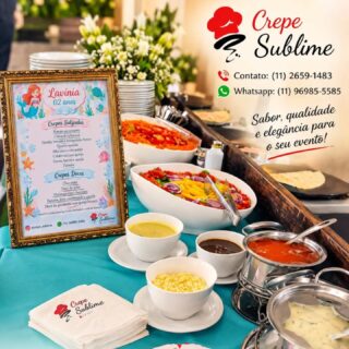 Buffet de Crepe em São Paulo | Crepe Sublime

Está procurando buffet de crepe em São Paulo para sua festa? A Crepe Sublime leva até seu evento o melhor do buffet de crepe francês em domicílio, com crepes preparados na hora, ingredientes selecionados e uma grande variedade de sabores.

Atendemos aniversários, casamentos, festas de 15 anos, chá de bebê, confraternizações, eventos corporativos e festas em família em São Paulo e Grande São Paulo.

Nosso buffet de crepe para festas une sabor, qualidade, organização e praticidade. São opções de crepes salgados e doces, acompanhamentos e recheios para agradar diferentes paladares, sempre com uma apresentação cuidadosa e atendimento profissional.

Se você busca buffet de crepe francês em São Paulo SP, buffet de crepe em domicílio, buffet para festas em São Paulo ou buffet de crepe na Grande São Paulo, fale com a Crepe Sublime e consulte a disponibilidade para sua data.

📞 Contato: (11) 2659-1483
📲 WhatsApp: (11) 96985-5585

Crepe Sublime — sabor, qualidade e elegância para o seu evento! #buffet #festa #crepeparafesta #buffetdecrepe