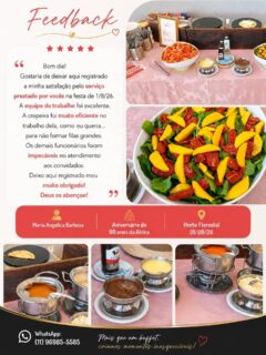 Buffet de Crepe em São Paulo – Sabor, Qualidade e Atendimento que Encantam
Se você procura um buffet de crepe em São Paulo para tornar seu evento inesquecível, o Crepe Sublime é a escolha ideal. Trabalhamos com crepe francês preparado na hora, utilizando ingredientes selecionados e recheios variados, garantindo muito sabor e qualidade para seus convidados.
Nosso buffet em domicílio atende aniversários, casamentos, eventos corporativos, confraternizações e festas particulares em toda São Paulo e região. Nossa equipe cuida de todos os detalhes para que você aproveite seu evento com tranquilidade.
Além de um atendimento personalizado, oferecemos opções de crepes salgados e doces preparados na hora, proporcionando uma experiência gastronômica elegante e deliciosa.
Entre em contato e solicite um orçamento. Descubra por que o Crepe Sublime é referência em buffet de crepe em São Paulo, oferecendo qualidade, pontualidade e um atendimento que faz a diferença.