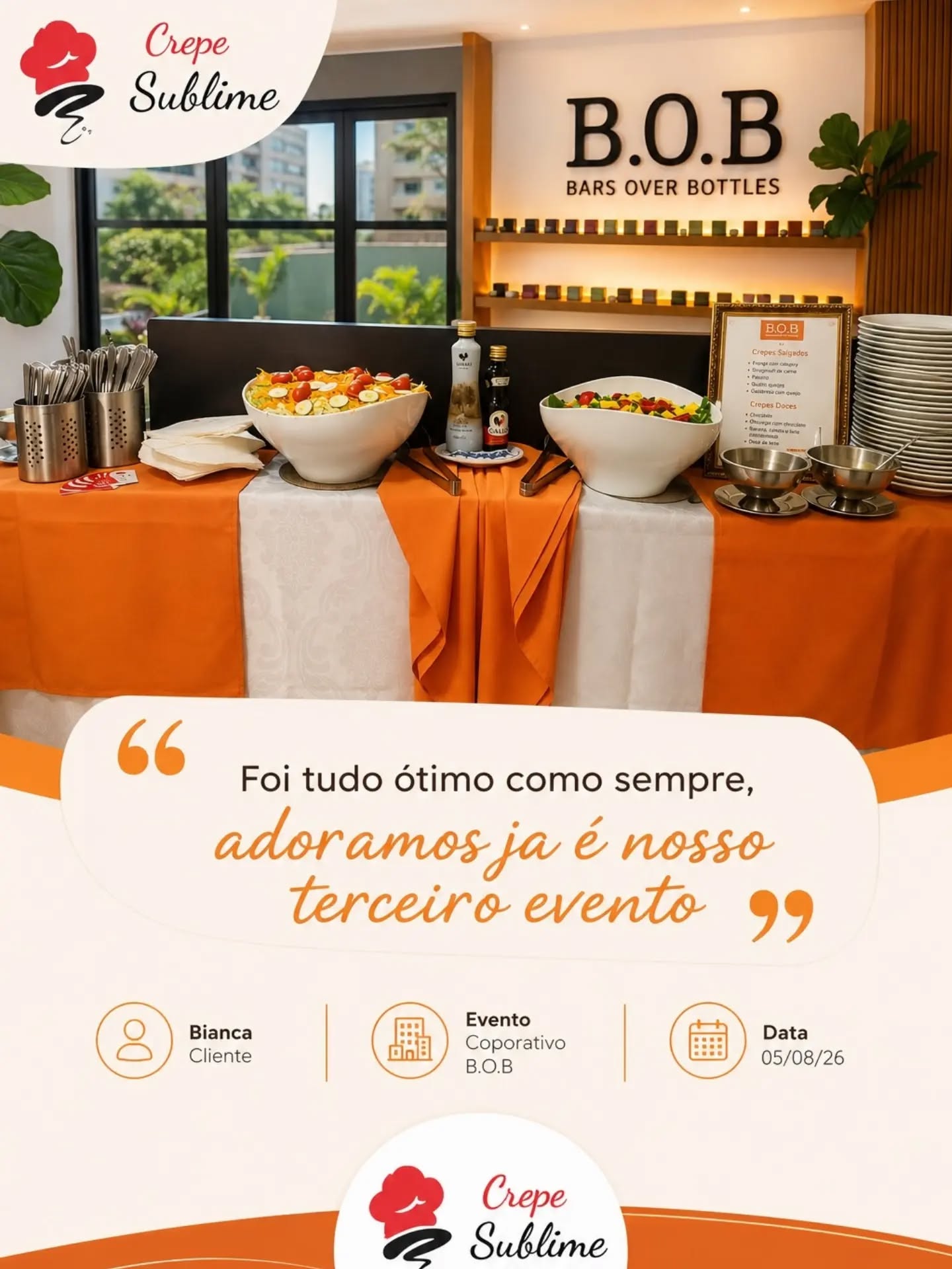 BUFFET DE CREPE EM DOMICÍLIO EM SÃO PAULO | CREPE SUBLIME

Quer levar sabor, qualidade e praticidade para sua festa? O Crepe Sublime oferece buffet de crepe em domicílio em São Paulo e Grande São Paulo, perfeito para transformar seu evento em uma experiência deliciosa e inesquecível! ❤️

Nosso buffet de crepe francês é ideal para aniversários, casamentos, festas de 15 anos, bodas, formaturas, confraternizações, eventos corporativos e festas particulares.

Preparamos os crepes na hora, com ingredientes selecionados e deliciosos recheios salgados e doces. Nossa equipe profissional cuida de toda a estrutura e do atendimento, proporcionando conforto para você e seus convidados.

✨ Por que escolher o Crepe Sublime?

• Buffet de crepe em domicílio
• Buffet de crepe francês em São Paulo
• Crepes preparados na hora
• Recheios salgados e doces
• Ingredientes de alta qualidade
• Equipe profissional e atendimento personalizado
• Estrutura completa para eventos
• Atendimento em São Paulo e Grande São Paulo

Se você está pesquisando buffet de crepe perto de mim, buffet de crepe em São Paulo, crepe francês em domicílio, buffet para festas ou buffet para eventos, conheça o Crepe Sublime.

📲 Entre em contato e solicite seu orçamento! Consulte a disponibilidade da sua data.

Crepe Sublime – Buffet de Crepe em Domicílio em São Paulo: sabor, qualidade e excelência para o seu evento. 🥞✨

#BuffetDeCrepe #BuffetDeCrepeEmDomicilio #BuffetDeCrepeSP #BuffetDeCrepeEmSãoPaulo #crepefrancês